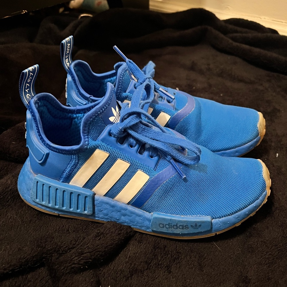 Women’s blue Adidas NMD